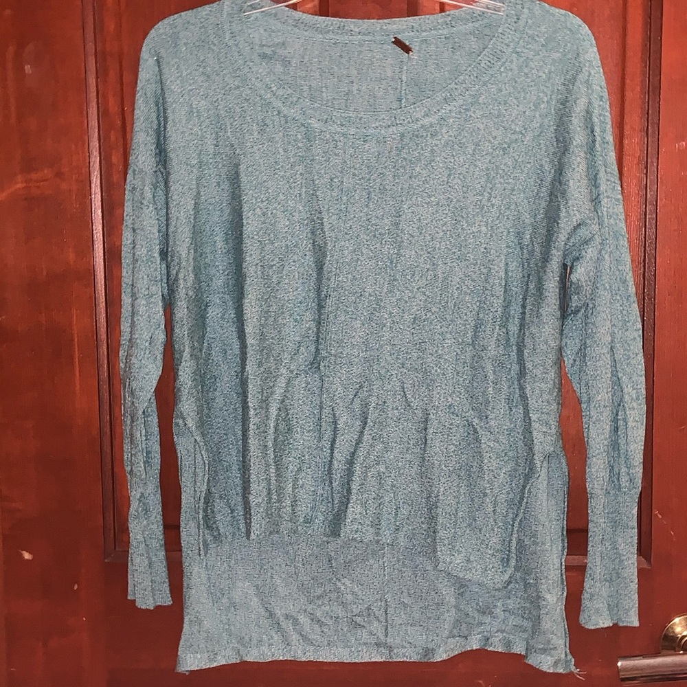 Turquoise slinky sweater